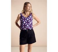 Street One Femme Débardeur avec imprimé in Violet, in size: 34