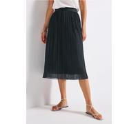 Street One Femme Jupe plissée en maille in Vert, in size: 44
