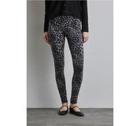 Street One Femme Leggings avec imprimé léopard in Gris, in size: 44