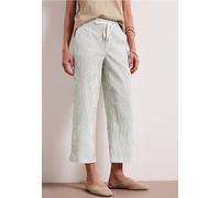 Street One Femme Pantalon structuré Wide Legs in Blanc, in size: 36