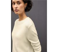 Street One Femme Pull à bord roulé in Beige, in size: 46