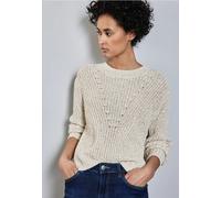 Street One Femme Pull à motif tricoté in Beige, in size: 46