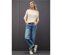 Street One Femme Pull à torsades in Beige, in size: 34