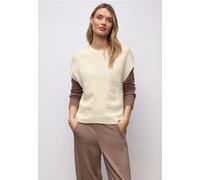 Street One Femme Pull chenille sans manches in Beige, in size: 38