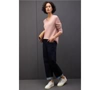 Street One Pull Douillet à col en V pour Femme, Faded Rose Mel., 48