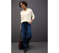 Street One Femme Pull en fil de plume in Beige, in size: 44