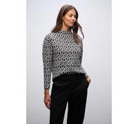 Street One Femme Pull jacquard cosy in Noir, in size: 36