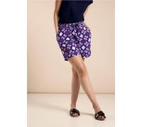 Street One Femme Short paperbag à imprimé in Violet, in size: 32