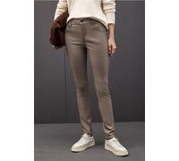 Street One Femme Slim Fit pantalon enduit in Marron, in size: 44