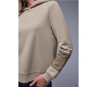 Street One Femme Sweat à capuche in Beige, in size: 46