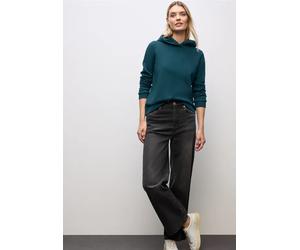 Street One Femme Sweat-shirt avec capuche in Turquoise, in size: 34