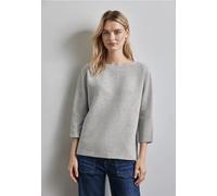 Street One Femme T-shirt à la structure fine in Gris, in size: 36