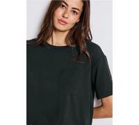 Street One Femme T-shirt avec poche poitrine in Vert, in size: 34