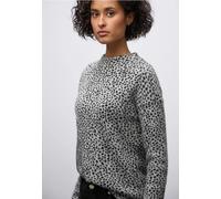 Street One Femme T-shirt léopard tout doux in Noir, in size: 40