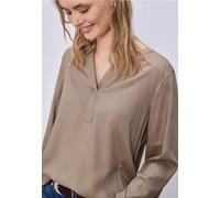 Street One Femme Tunique Split Neck in Marron, in size: 40