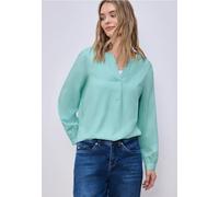 Street One Femme Tunique Split Neck in Vert, in size: 42