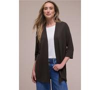 Street One Femme Veste à manches longues, coupe allongée in Marron, in size: 38