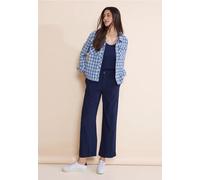 Street One Femme Veste courte en bouclé in Bleu, in size: 46