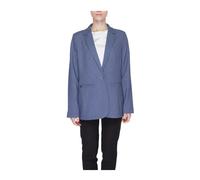 Street One, Femme, Vestes, Bleu, Taille: 48 FR Printemps/Été Femme Blazer en Polyester Mélangé