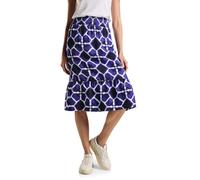 STREET ONE Femmes A361508 Jupe Midi en Jersey, Violet/Bleu, 40, Multicolore