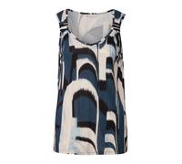 STREET ONE Haut beige clair / bleu cyan / bleu clair / noir, Taille XXL
