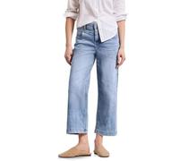 Street One Jean Taille Haute Large Coupe Ample Bleu Clair délavé 32