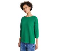 Street One Ltd QR Structure-Mix T-Shirt, Fresh Spring Green, 38 Femme, Vert