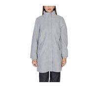 Street One - Manteau Gris Uni avec Fermeture Éclair - Femme - Manteaux - Gris - Taille: 38 FR