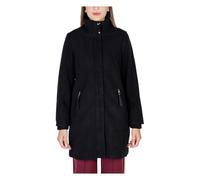 Street One - Manteau Noir Zip Col Bateau - Femme - Manteaux - Noir - Taille: 48 FR