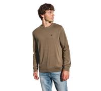 Street One MEN 3008622 Pull Basique en Coton, Marron foncé, M Homme