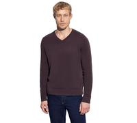Street One Men 3008664 Pull Basique en Tricot avec col en V, Bordeaux, Taille M, pour Homme