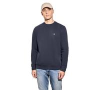 Street One MEN 3015739 Sweat-Shirt à col Ras-du-Cou, Bleu Nuit, S Homme