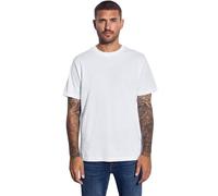 Street One MEN 3227547 T-Shirt Basique de Couleur Unie, Blanc, L Hommes