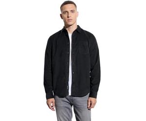 Street One Men 3300582 Chemise en Velours côtelé Doux, Gris Graphite, L Hommes