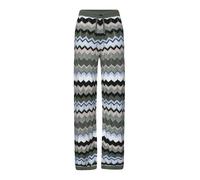 Street One Pantalon avec Motif Zig-zag - Deep Bound Green 40