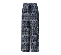 STREET ONE Pantalon bleu / jaune / greige / blanc, Taille 50