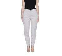Street One - Pantalon Cigarette en Coton Beige - Femme - Pantalons - Blanc - Taille: 46 FR