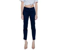 Street One - Pantalon Cigarette en Coton Bleu - Femme - Pantalons - Bleu - Taille: 38 FR