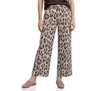 Pantalon Wide Legs avec ceinture et imprimé léopard