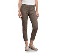 Street One Pantalon Slim 7/8 au Look satiné Cold Brew Brown 44