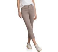 Street One Pantalon Slim 7/8 au Look satiné Dark Tumbled Beige 38