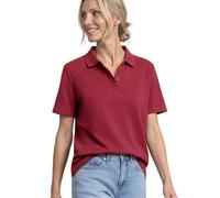Street One Polo à Manches Courtes en Maille côtelée Truffle Red 44