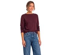 Street One Pull Basique avec col Bateau Rustic Rouge 42