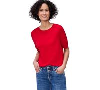 Street One Pull de Couleur Unie Rouge Salsa 40