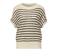 Street One Pull à Rayures Doux Beige 38
