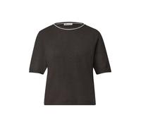 STREET ONE Pull-over brun foncé / blanc, Taille L