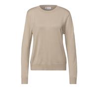 Street One Pull Basique en Coton Beige 44
