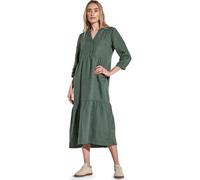 Street One Robe à Volants pour Femme, Kaki, 38
