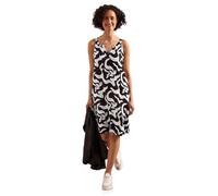 Street One Robe en Lin à Motifs Espresso Marron 36