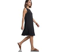 Street One Robe longueur genou avec col rond et boutons, Noir , 40